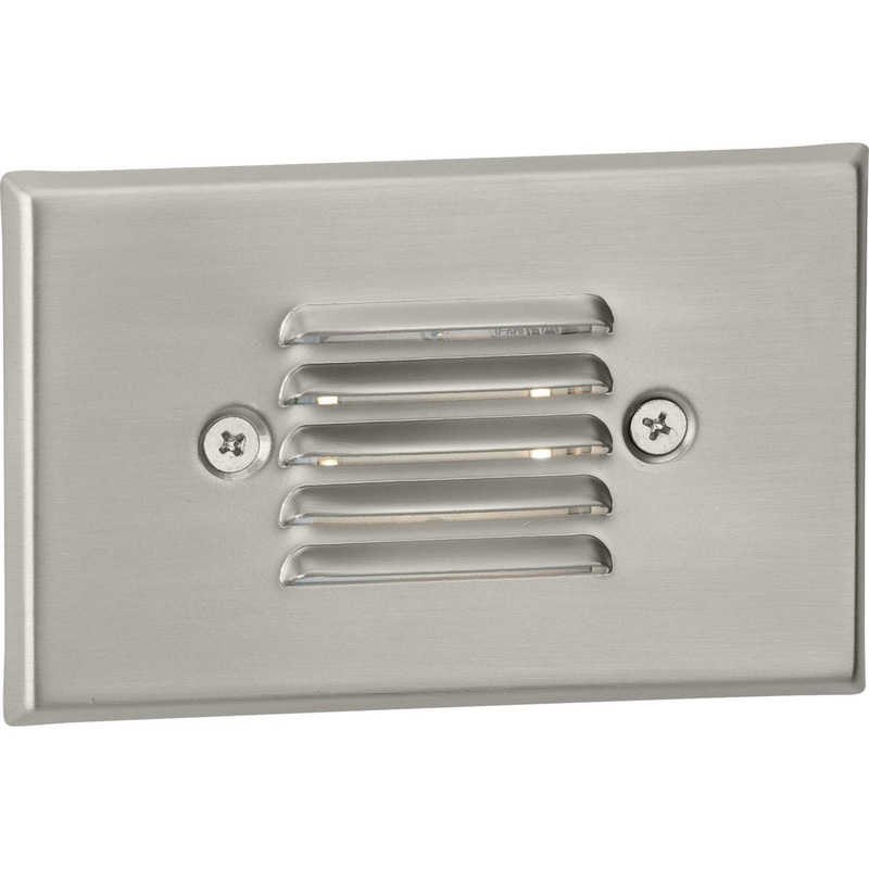 Led Step Lights LED Step Light in Brushed Nickel