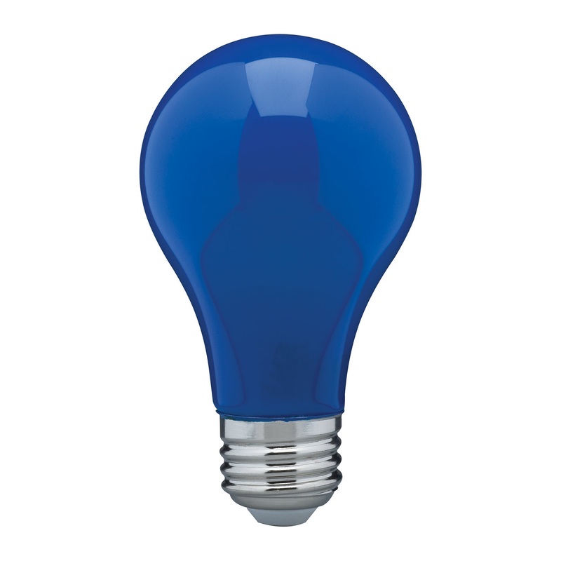 Light Bulb in Ceramic Blue