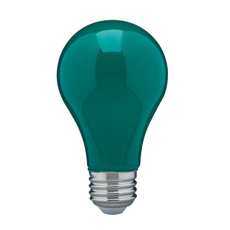 Light Bulb in Ceramic Green
