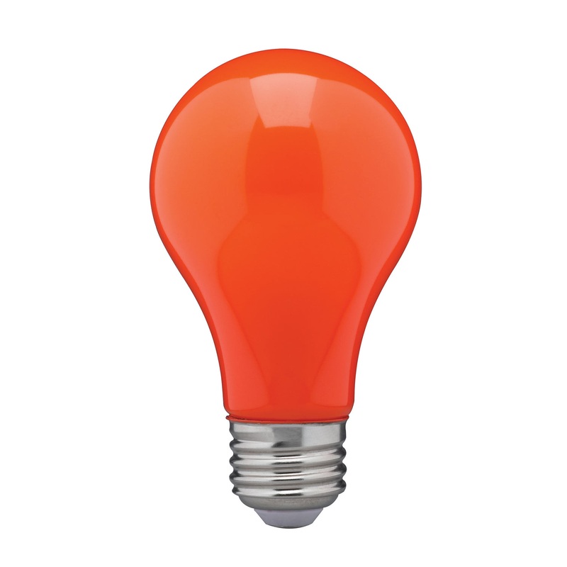Light Bulb in Ceramic Orange
