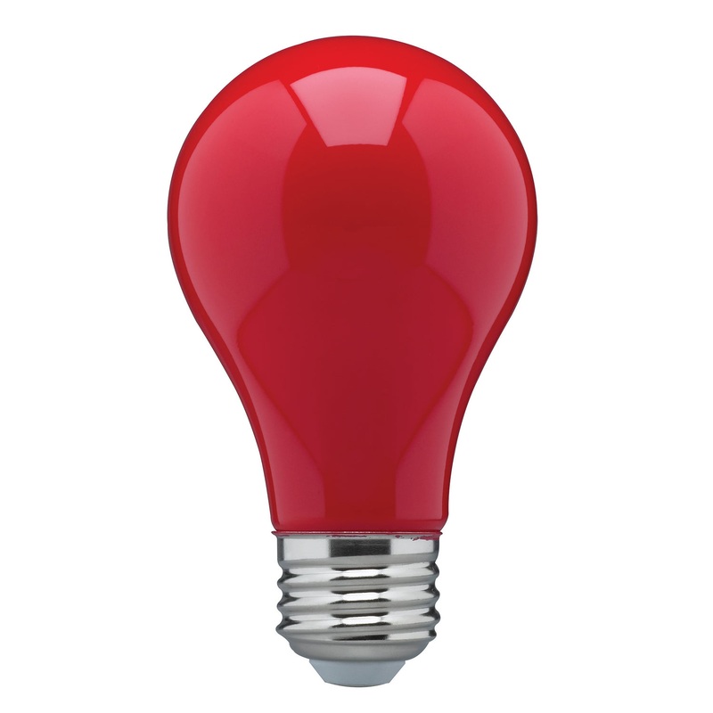 Light Bulb in Ceramic Red