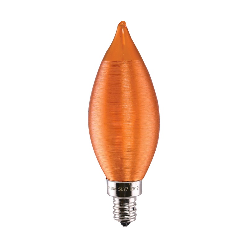 Light Bulb in Spun Amber