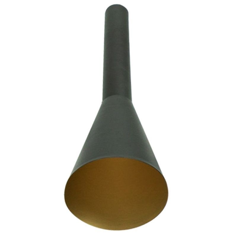 Decorative Cone Reflector in Black And Gold