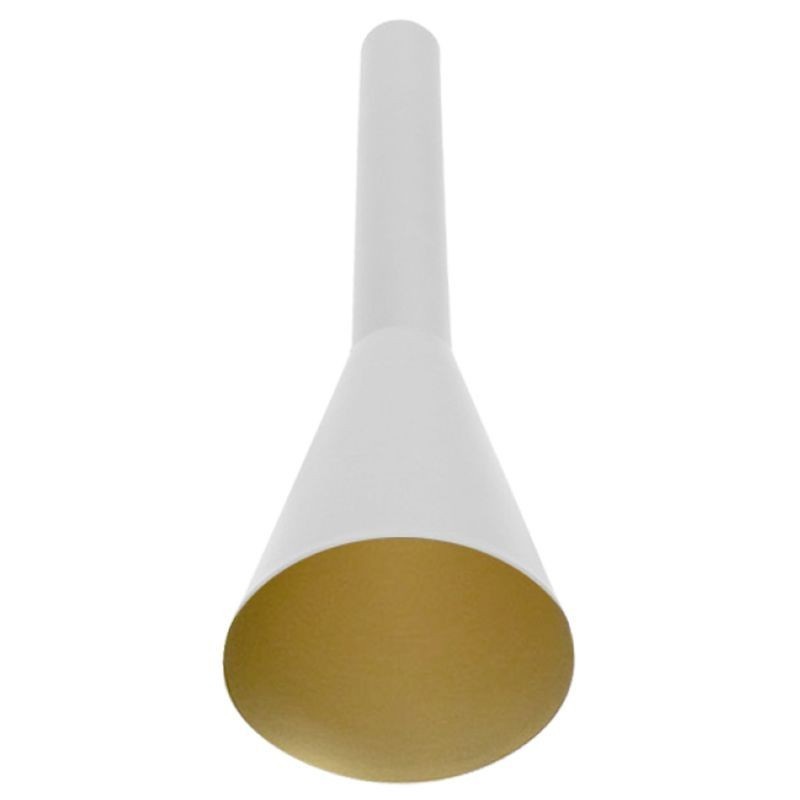 Decorative Cone Reflector in White And Gold