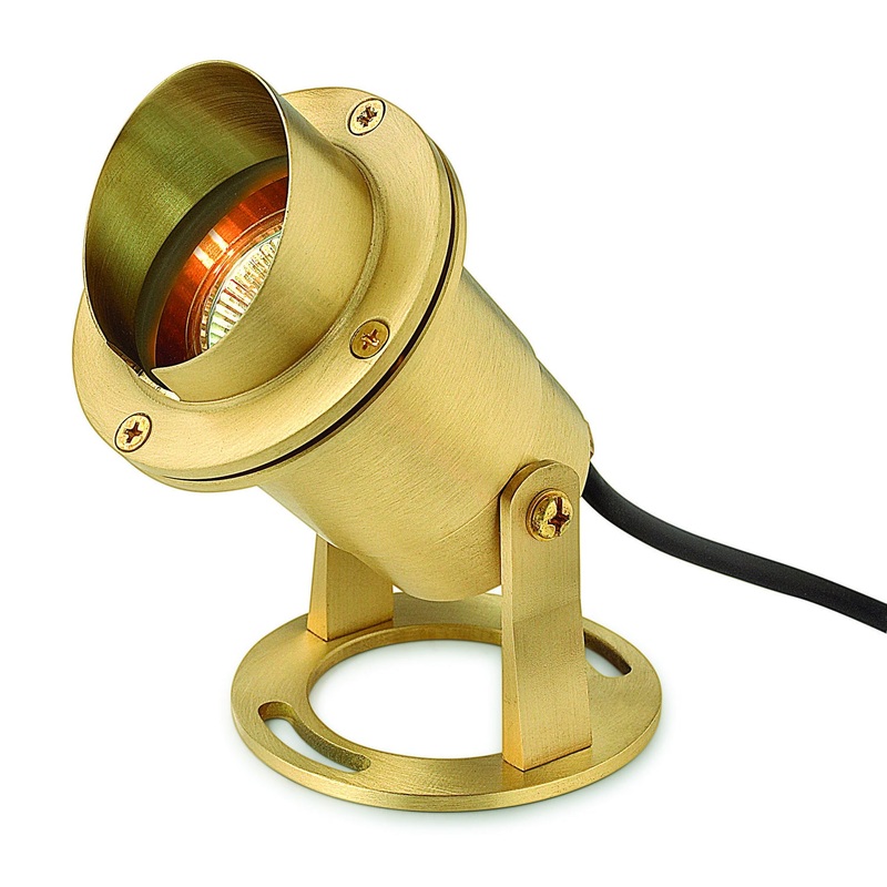 Accent Pond Light LED Landscape Spot in Brass