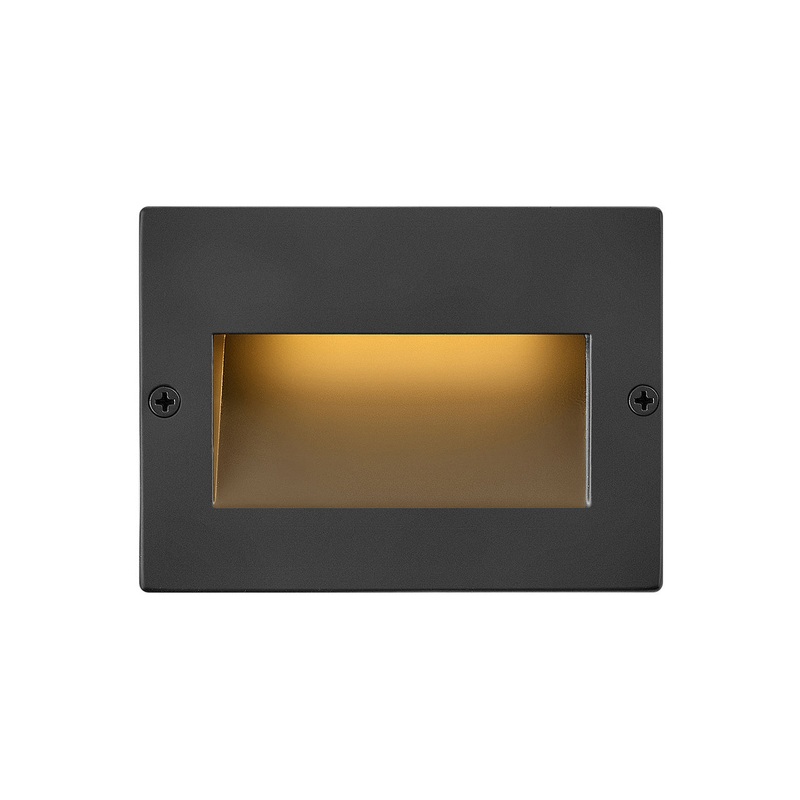 Taper LED Step Light in Satin Black