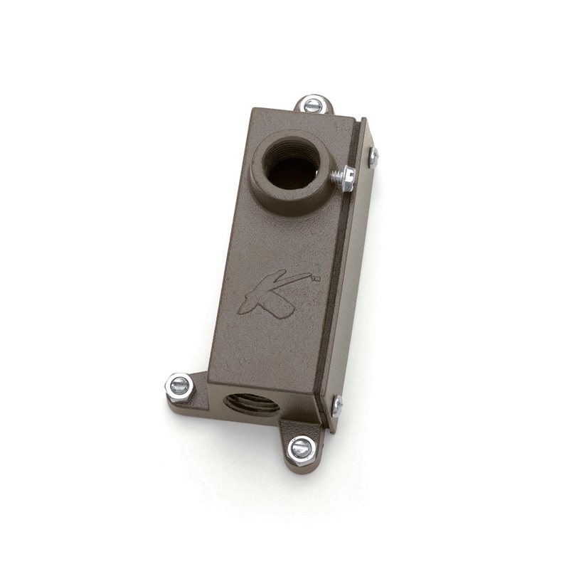 Accessory Mounting Junction in Textured Architectural Bronze