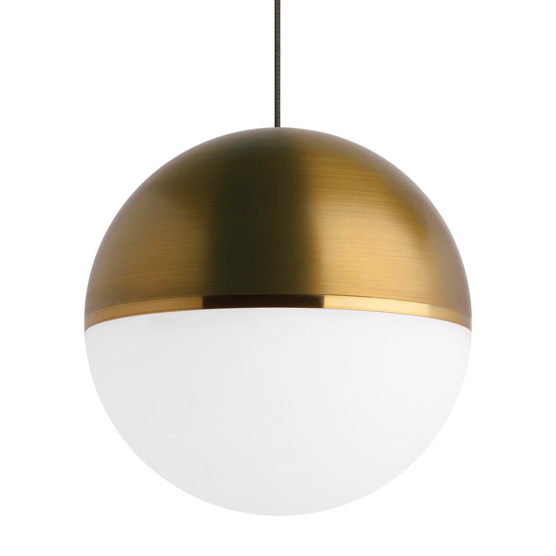 Akova MonoPoint Pendant in Aged Brass