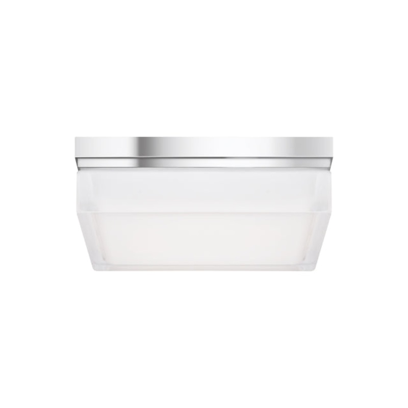 Boxie Large Flush Mount in Chrome