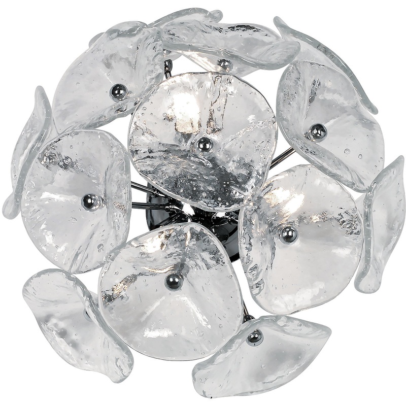 Fiori 3-Light Flush & Wall Mount in Polished Chrome