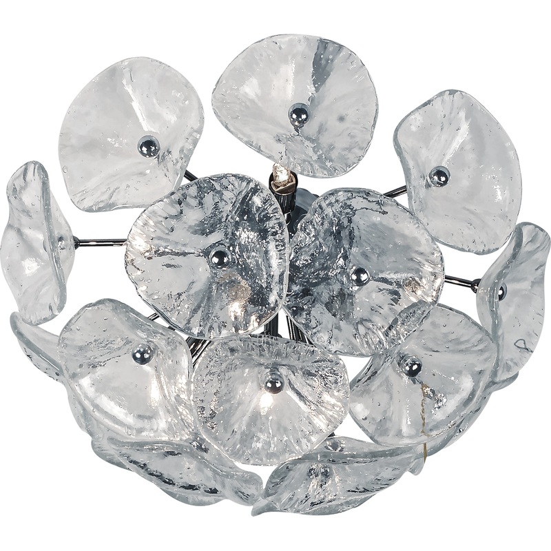 Fiori 8-Light Flush & Wall Mount in Polished Chrome