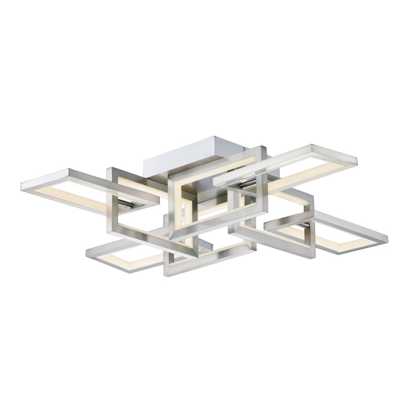 Link LED Flush Mount in Satin Nickel