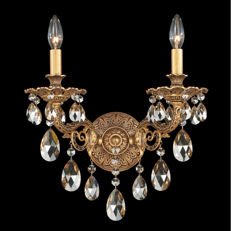 Milano 2-Light Wall Sconce in Florentine Bronze