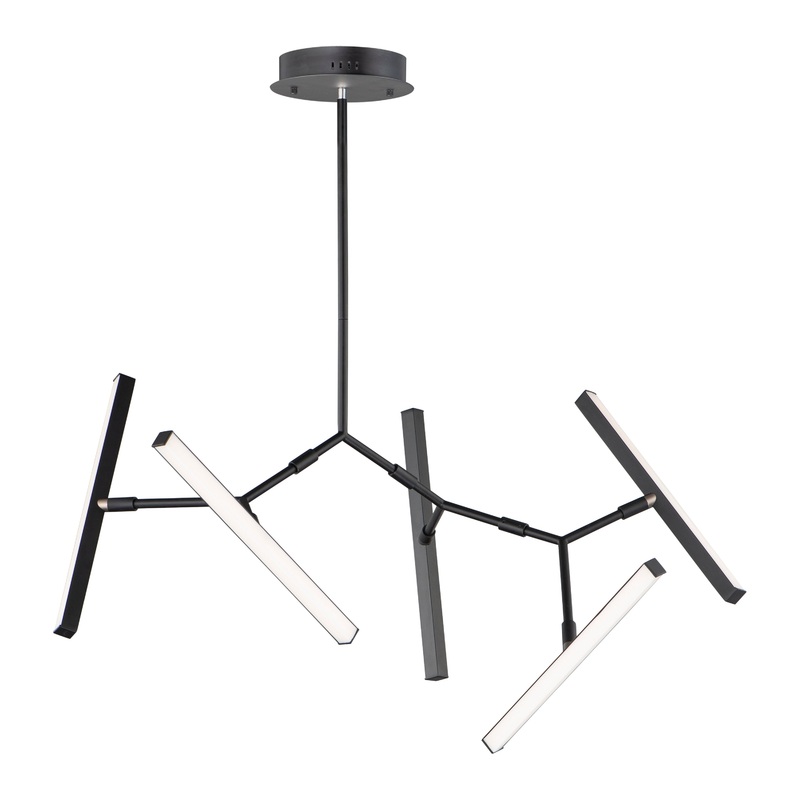 Robotica 5-Light LED Pendant in Black