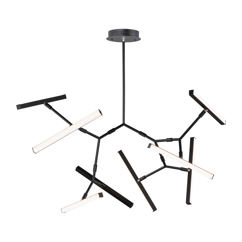 Robotica 7-Light LED Pendant in Black