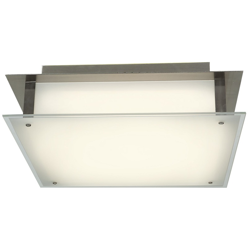 Vision Flush Mount in Brushed Steel Finish