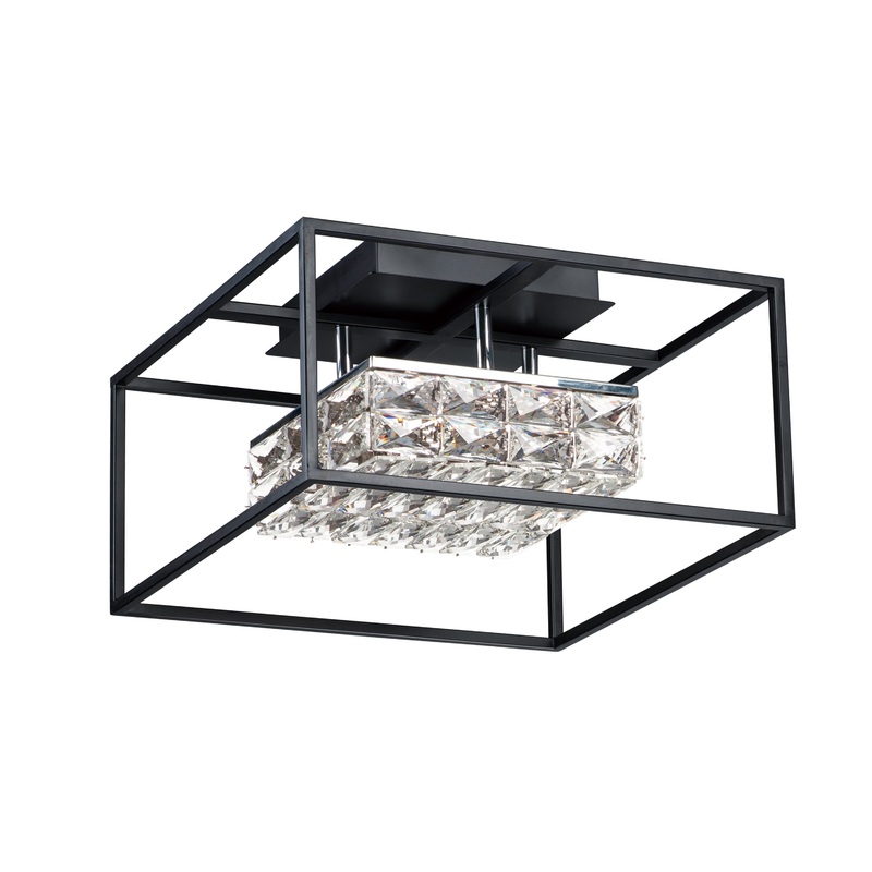 Zephyr LED Flush Mount in Black