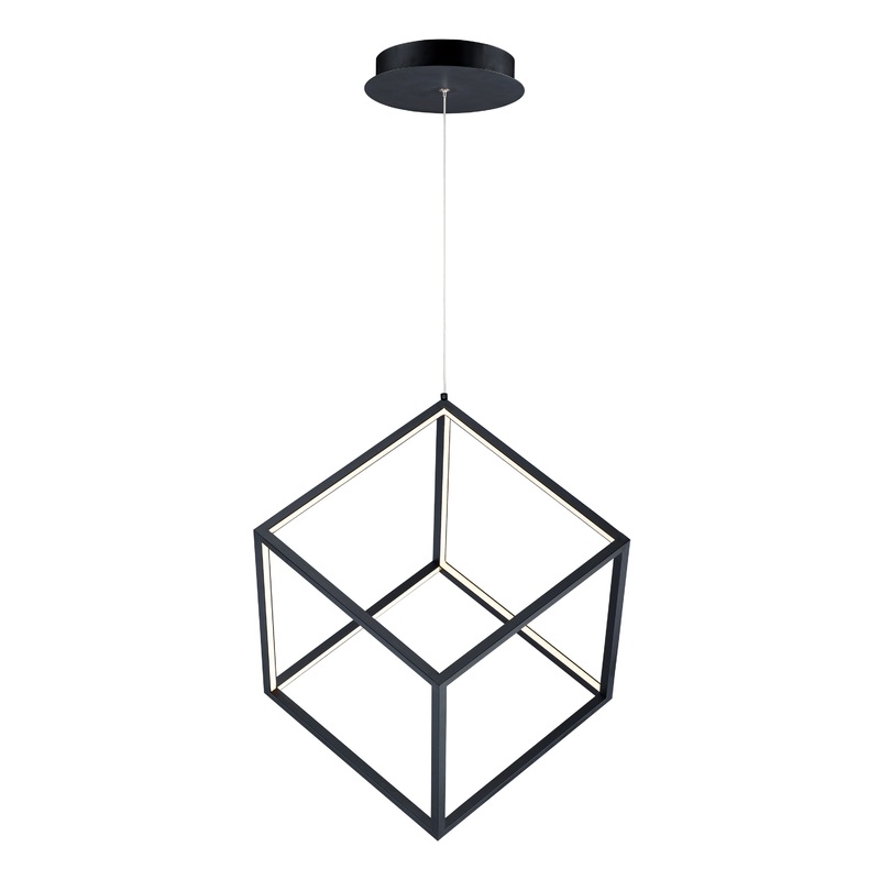 4 Square 1-Light LED Pendant