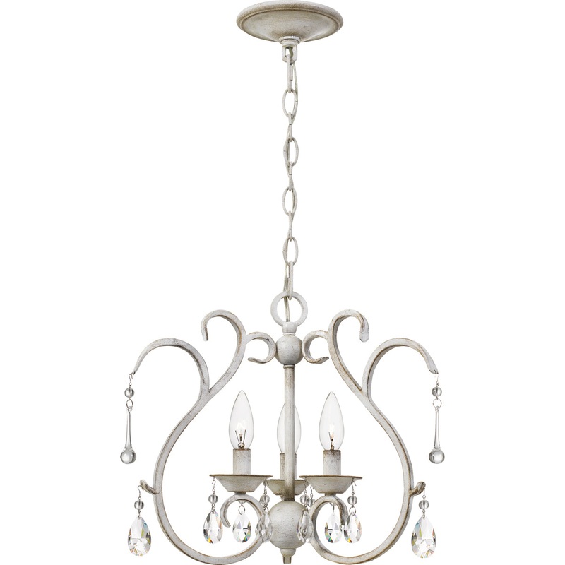 Blanca 3-Light Pendant in Antique White