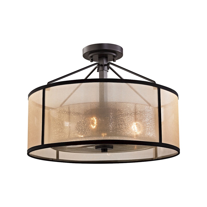 Diffusion 3-Light Semi-Flush Mount