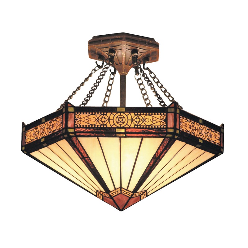 Filigree 3-Light Semi-Flush Mount
