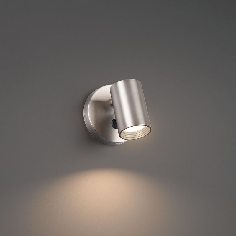 Kepler LED Swing Arm in Brushed Nickel
