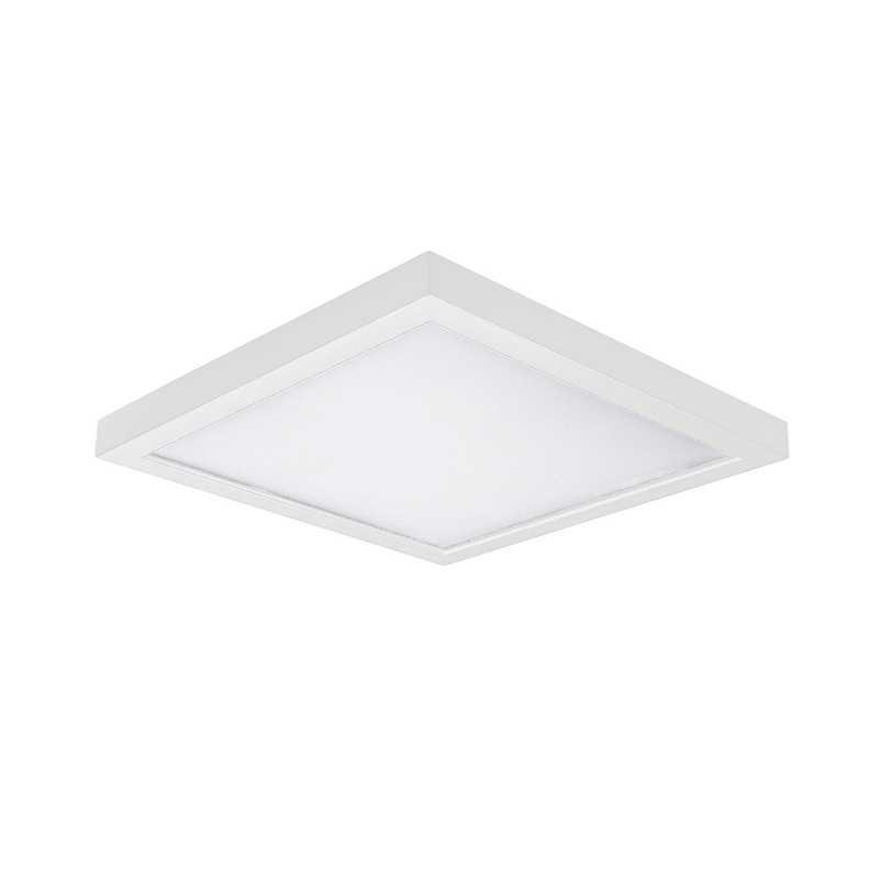 Square LED Flush Mount in White